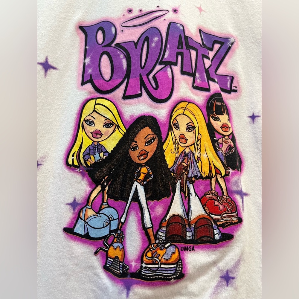 Women’s Bratz Classic Cartoon Dolls Juniors Cotton Blend Regular Fit T-Shirt